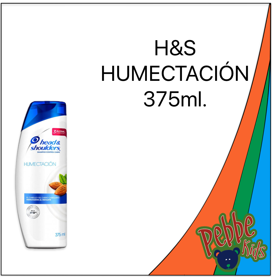 SHAMPOO H&S 375ml. HUMECTACION INSTANTANEA