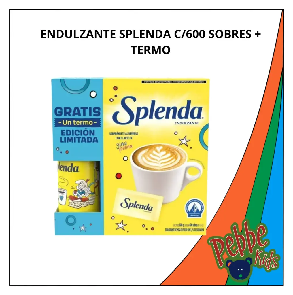 ENDULZANTE SPLENDA C/600 SOBRES + TERMO