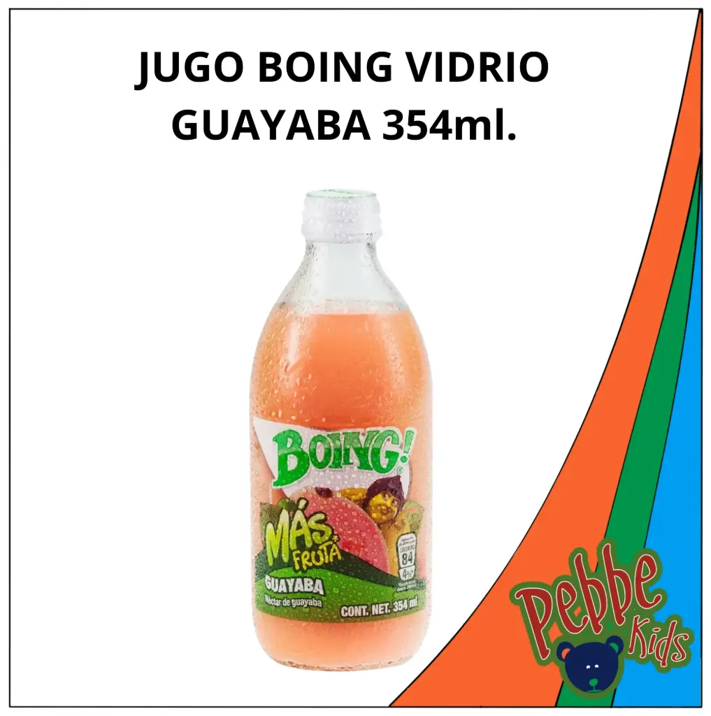 JUGO BOING VIDRIO GUAYABA 354ml.