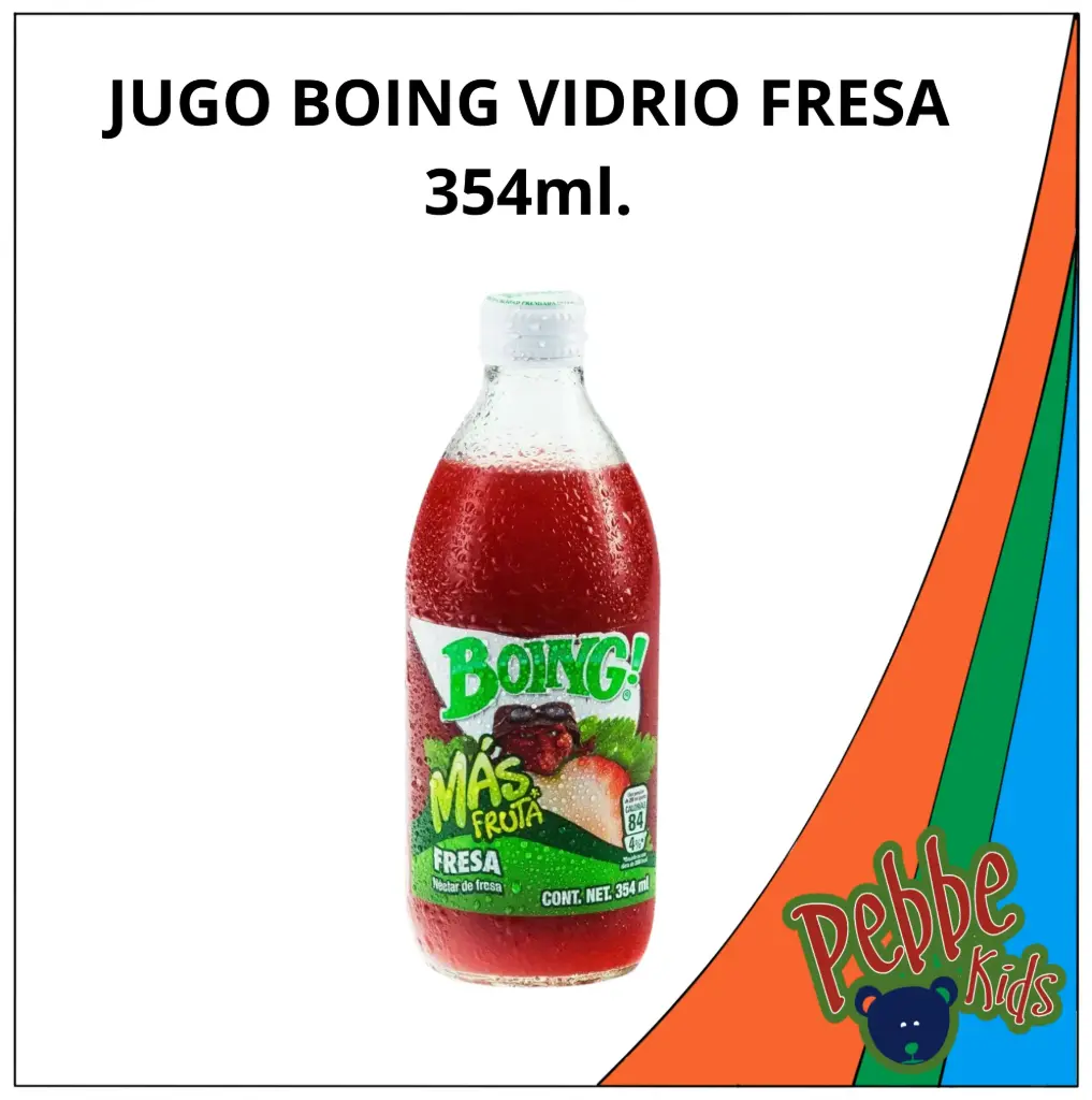 JUGO BOING VIDRIO FRESA 354ml.