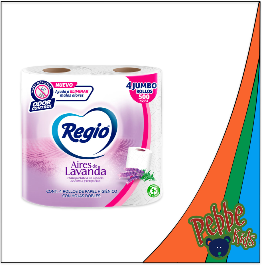 PAPEL HIG. REGIO AIRES LAVANDA 6/4 500H