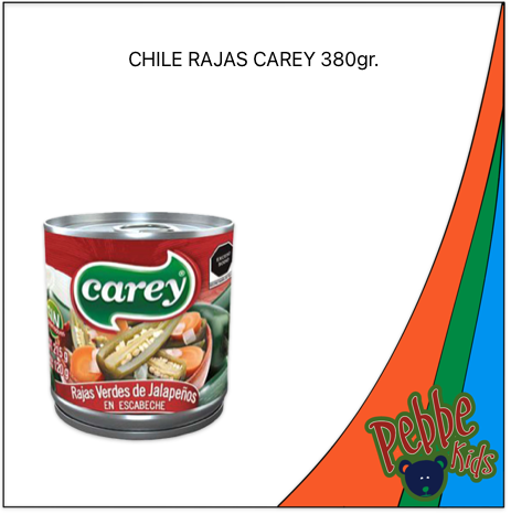 CHILE RAJAS CAREY 380gr.