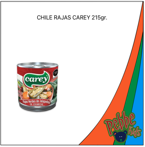 CHILE RAJAS CAREY 215gr.