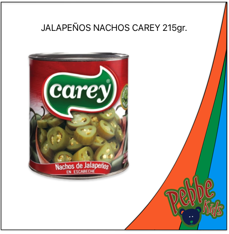 JALAPEÑOS NACHOS CAREY 215gr.