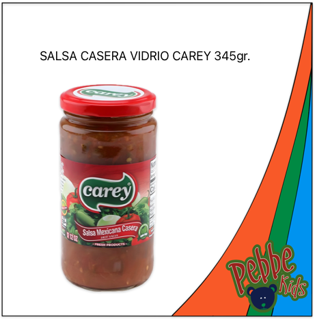SALSA CASERA VIDRIO CAREY 345gr.