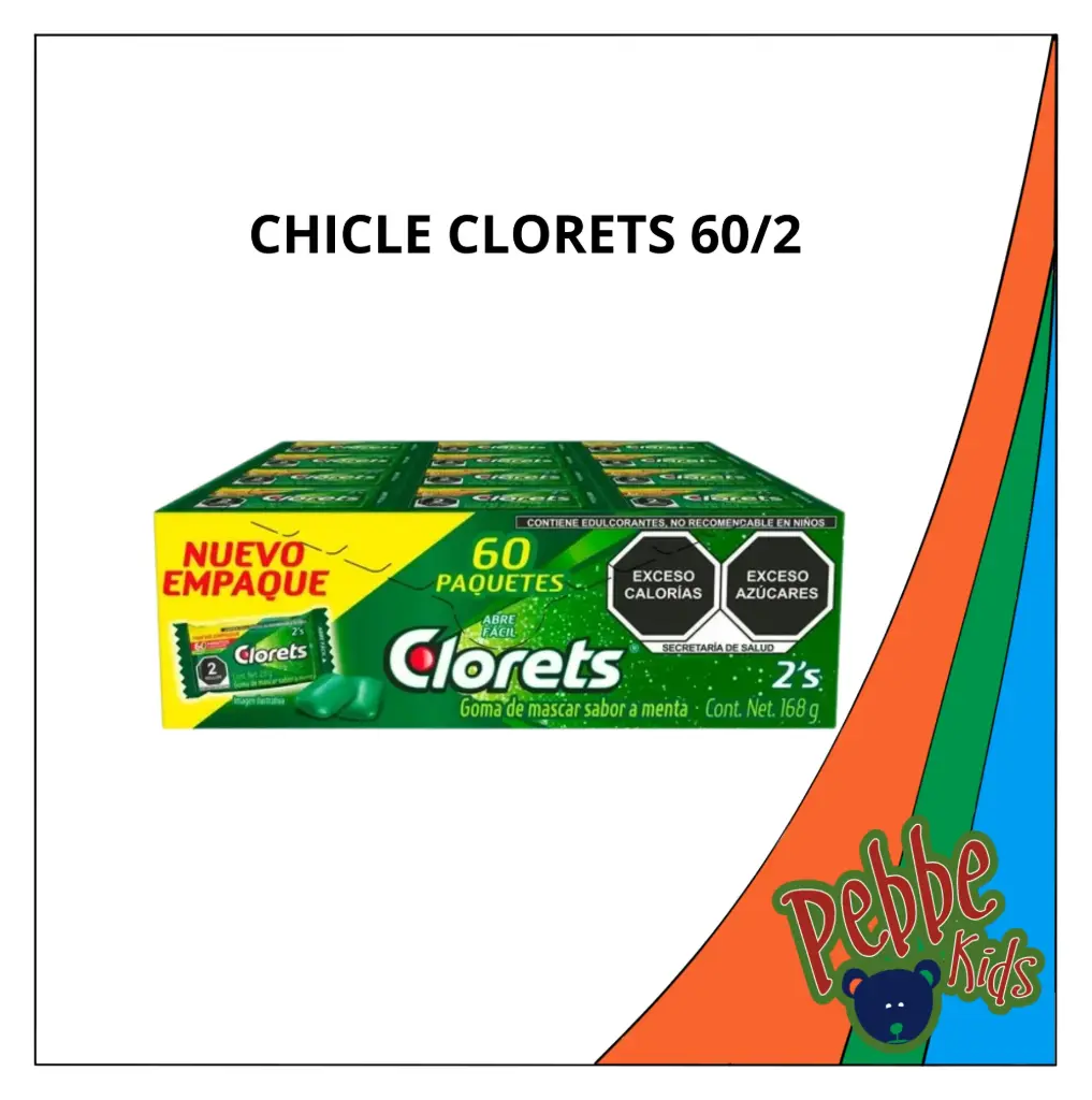 CHICLE CLORETS 60/2