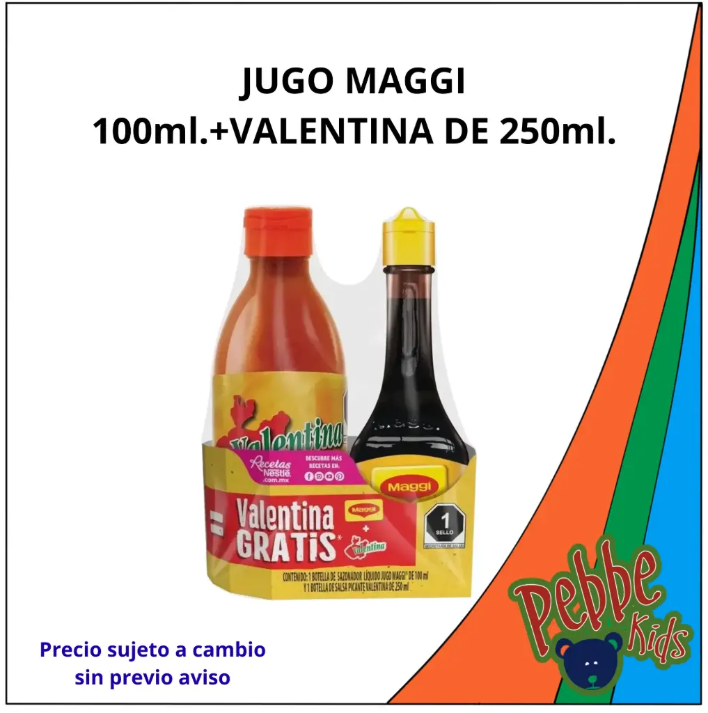 JUGO MAGGI 100ml.+VALENTINA DE 250ml.