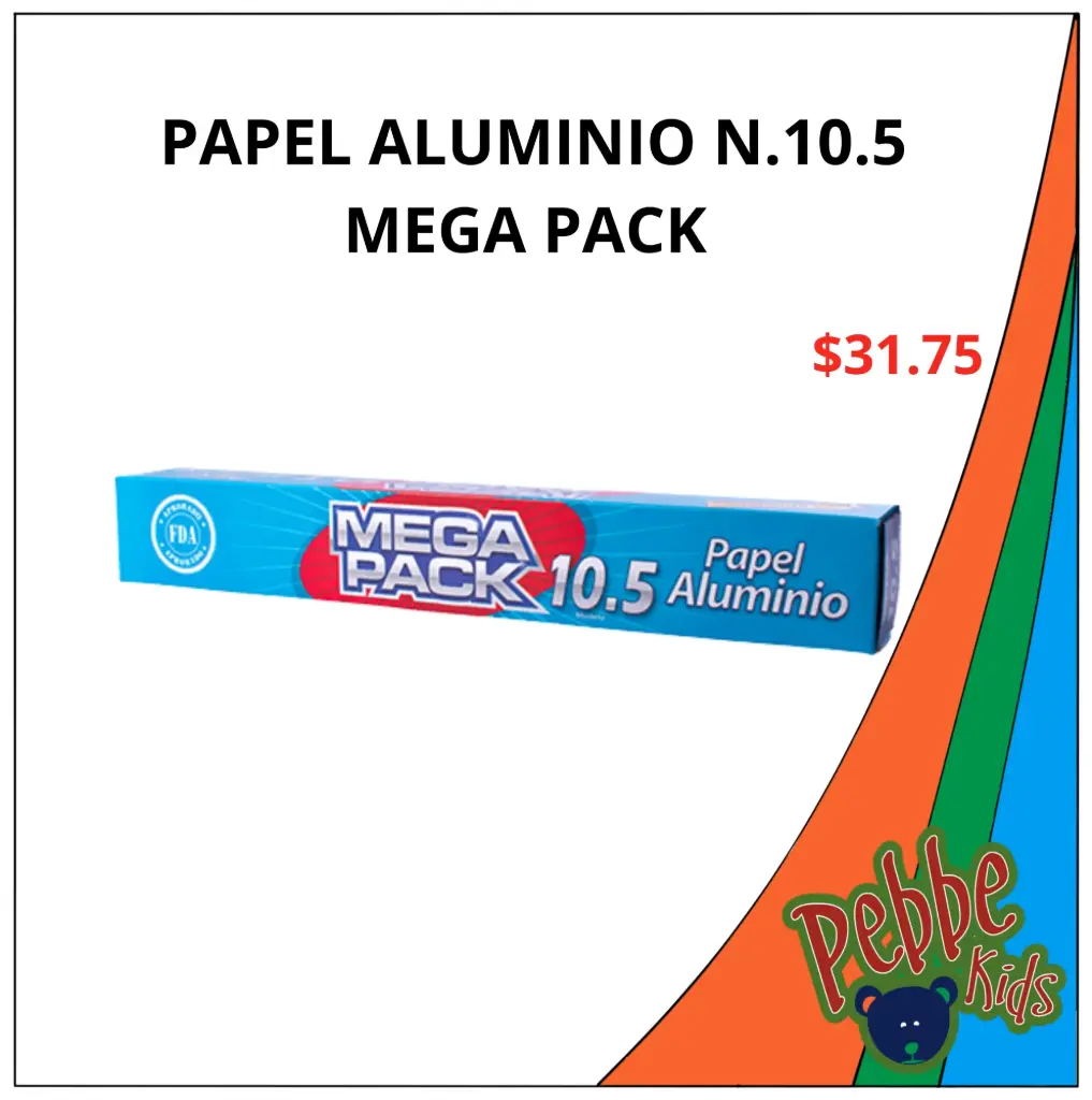 PAPEL ALUMINIO N.10.5 MEGA PACK 