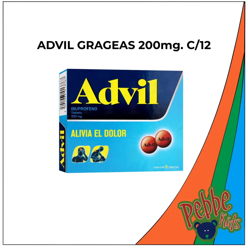 ADVIL GRAGEAS 200mg. C/12