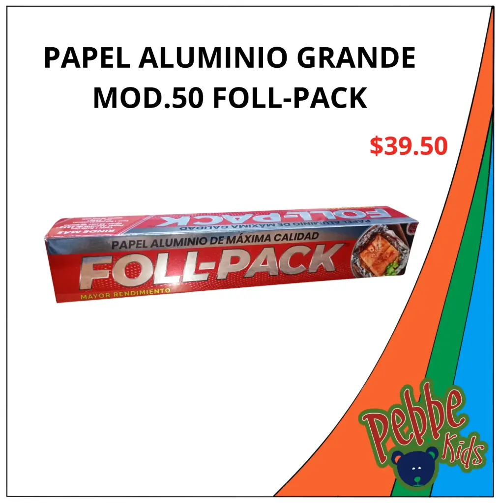 PAPEL ALUMINIO GRANDE MOD.50 FOLL-PACK