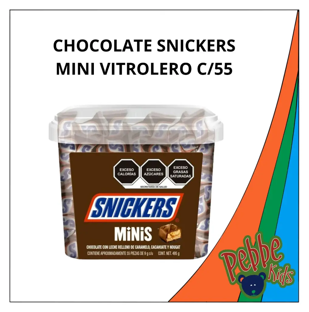 CHOCOLATE SNICKERS MINI VITROLERO C/55