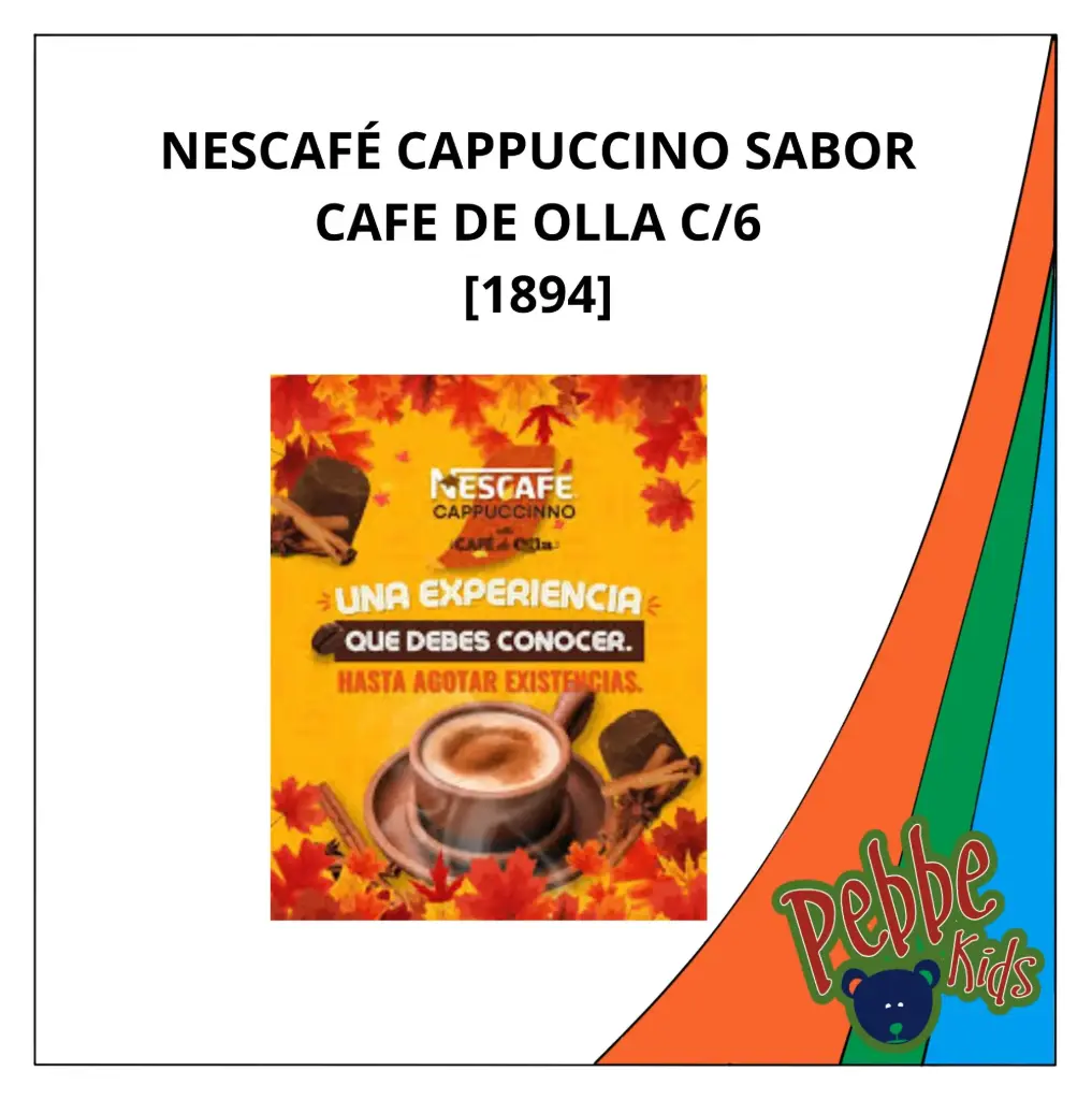 NESCAFÉ CAPPUCCINO SABOR CAFE DE OLLA C/6