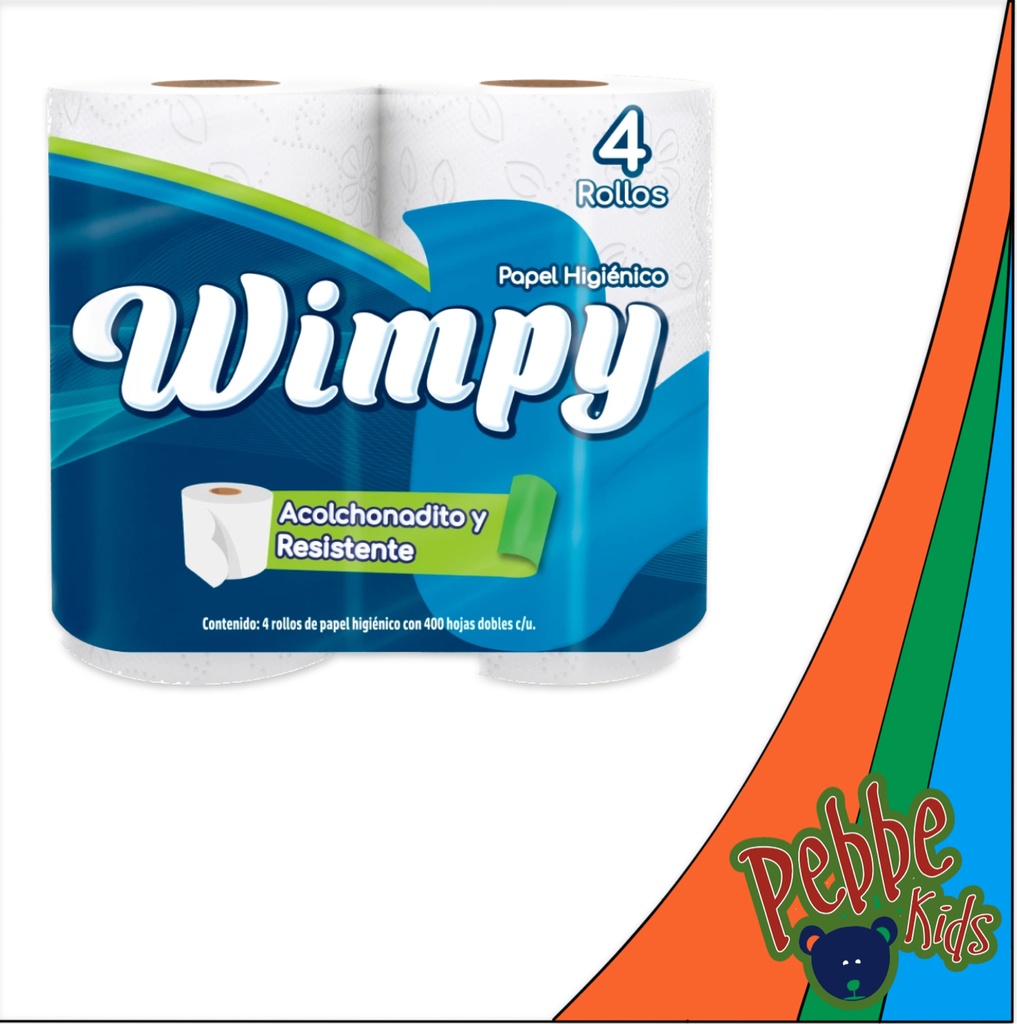 PAPEL HIG. WIMPY 400H C/4 PIEZA
