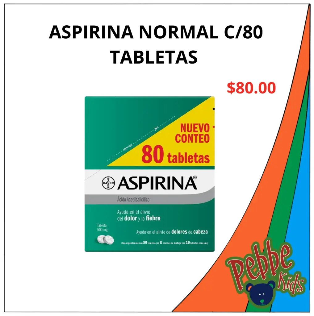 ASPIRINA NORMAL C/80 TABLETAS 