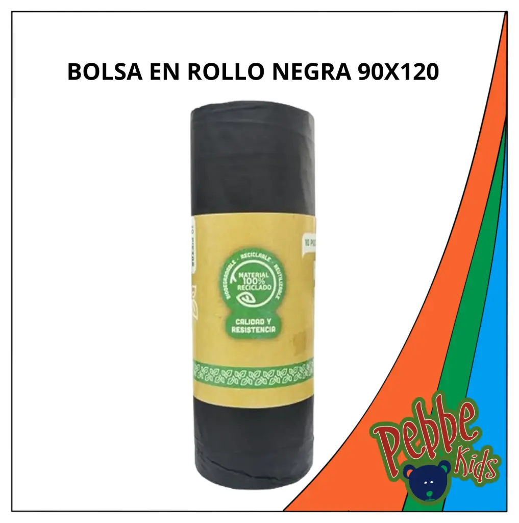 BOLSA EN ROLLO NEGRA 90X120