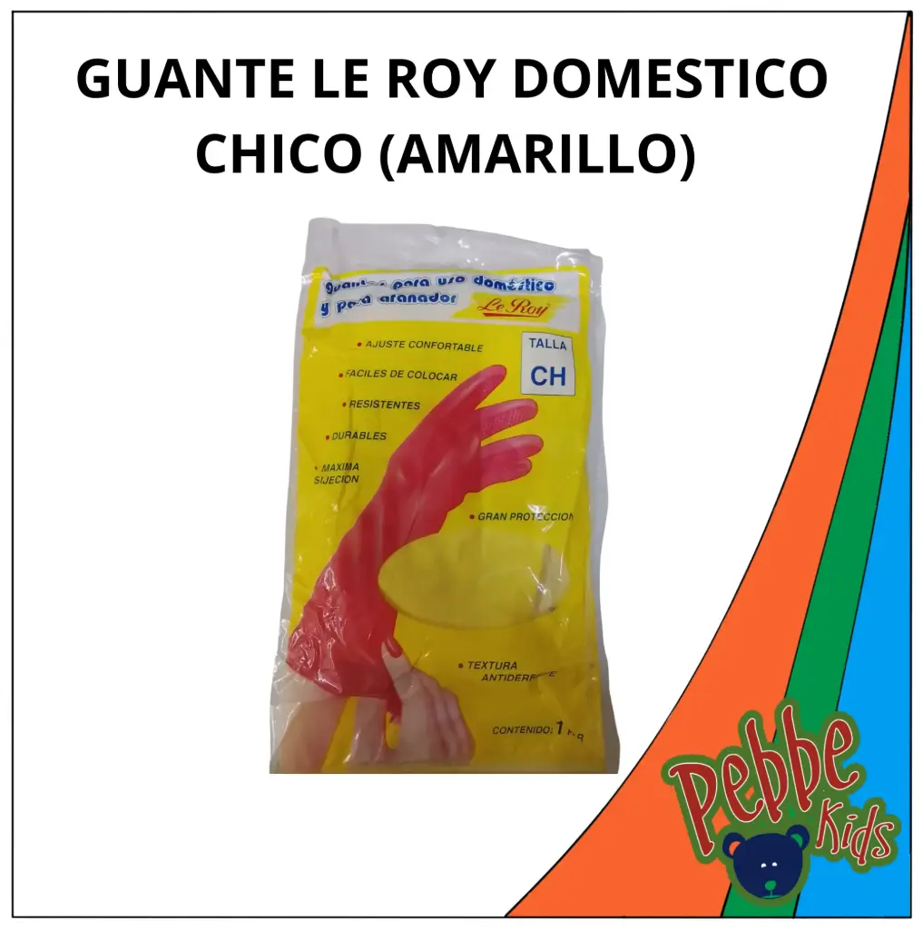 GUANTE LE ROY DOMESTICO CHICO (AMARILLO) 