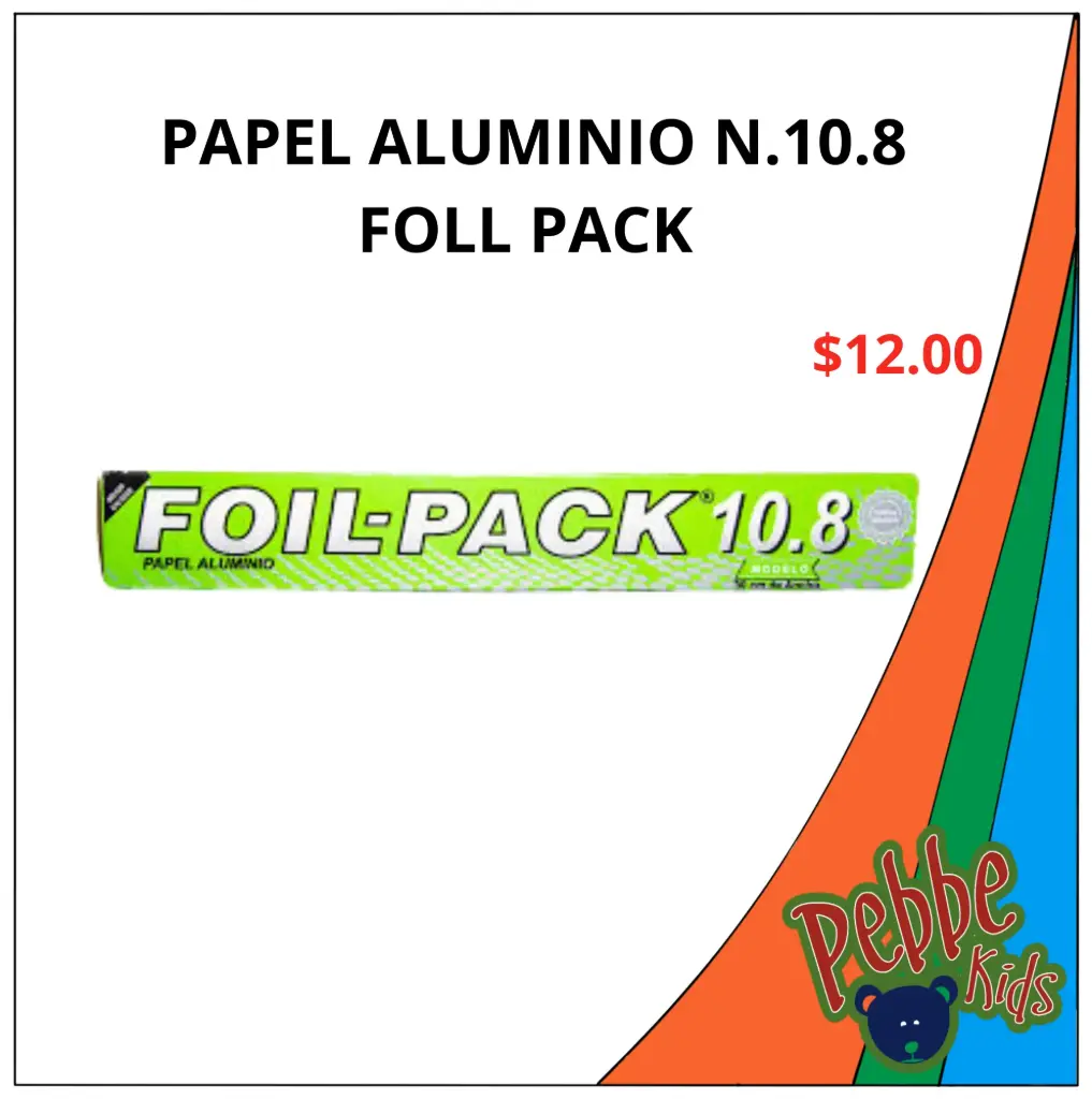 PAPEL ALUMINIO N.10.8 FOLL PACK 