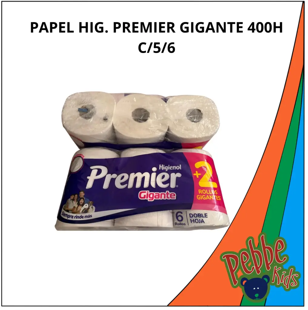 PAPEL HIG. PREMIER GIGANTE 400H C/5/6