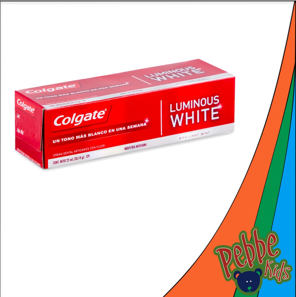 PASTA COLGATE LUMINOUS WHITE 170ML.