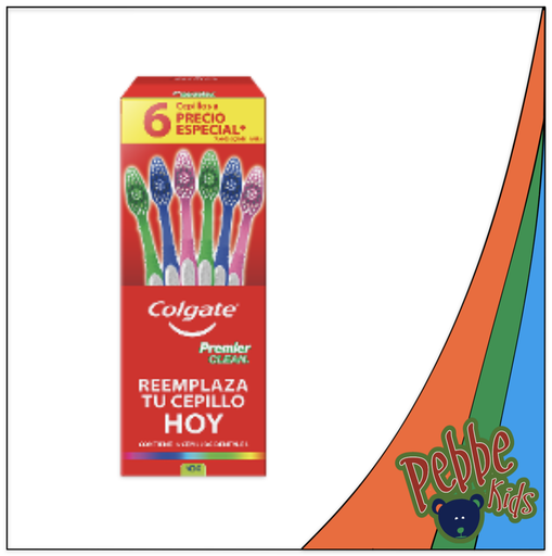 [1257] CEPILLO COLGATE PREMIER CLEAN CAJA C/6 PIEZAS