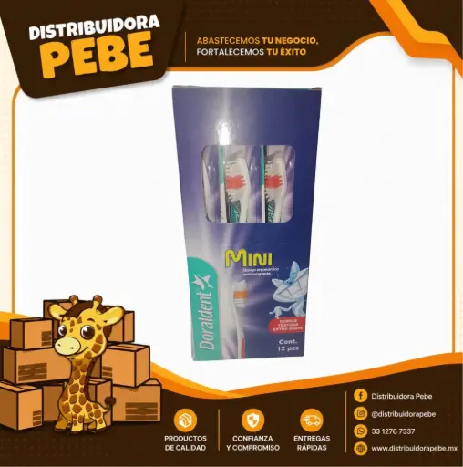 [222] CEPILLO DORALDENT INFANTIL MINI C/12