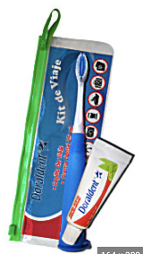 [486] CEPILLO KIT VIAJERO PREMIUM CON BOLSA DORALDENT