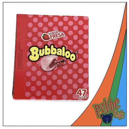 [206] CHICLE BUBBALOO FRESA C/47