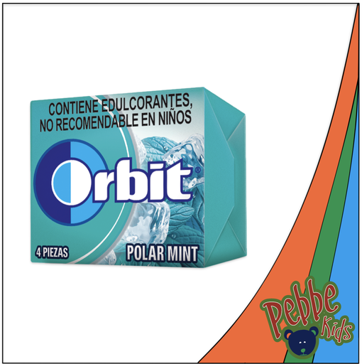 [2048] CHICLE ORBIT POLAR MINT 4 PASTILLAS C/40