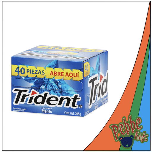 [322] CHICLE TRIDENT 4'S MENTA C/40 