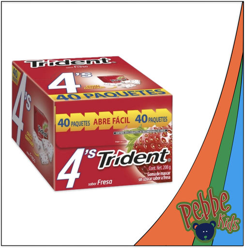 [295] CHICLE TRIDENT 4'S FRESA C/40