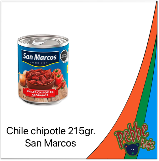 [814] CHILE CHIPOTLE GRANDE 215gr. SAN MARCOS