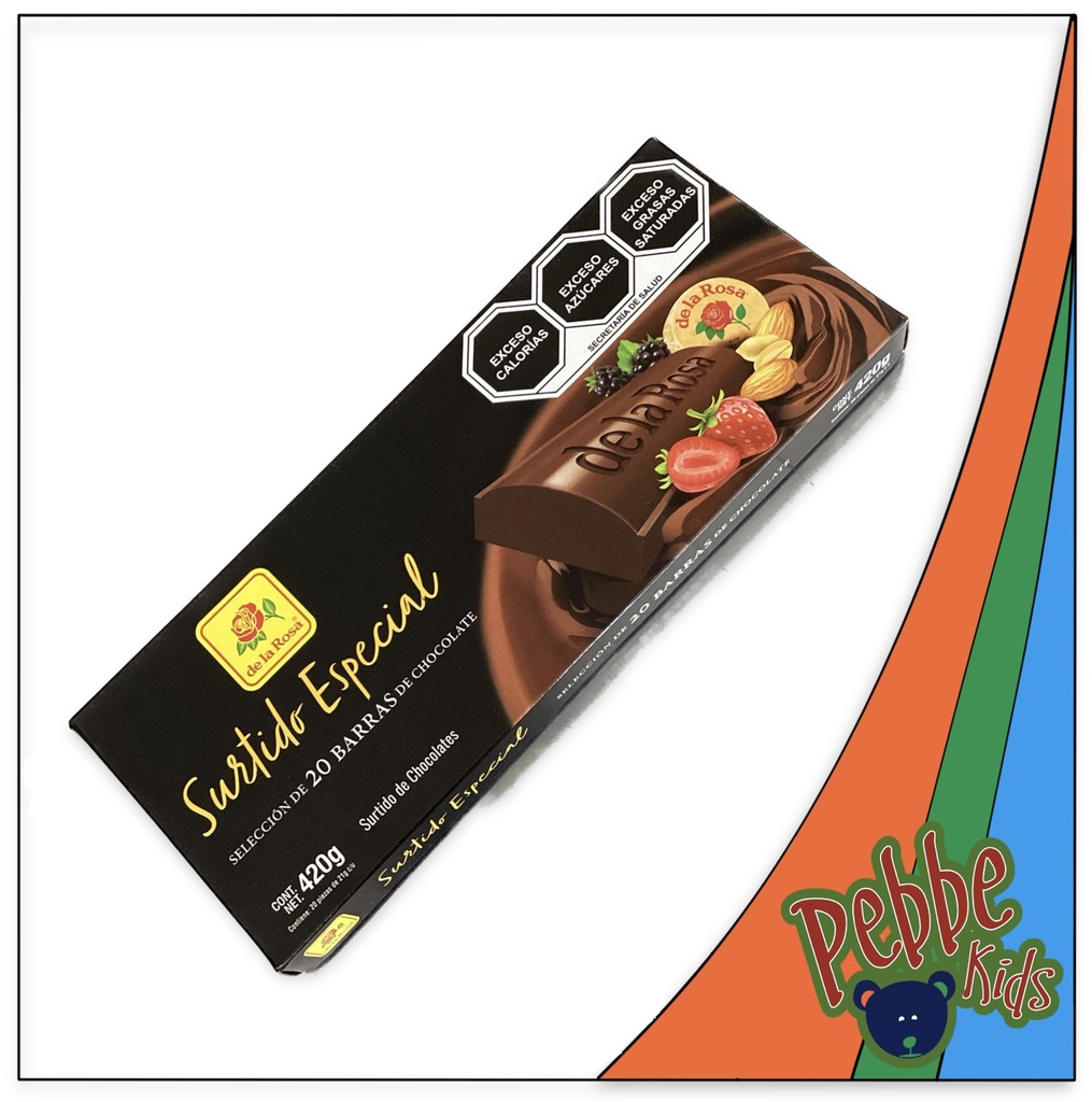 CHOCOLATE SURTIDO ESPECIAL DE LA ROSA C/20