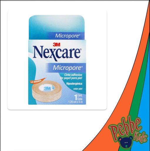 [234] CINTA NEXCARE 1/2" PIEL (1.25cm.) C/24