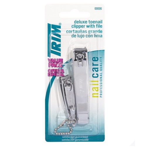 [1435] CORTAUÑAS TRIM BLISTER 1 GRANDE + 1 CHICO C/6