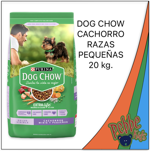 [1812] CROQUETA DOG CHOW CACHORRO MINIS Y PEQUEÑOS 20kg.