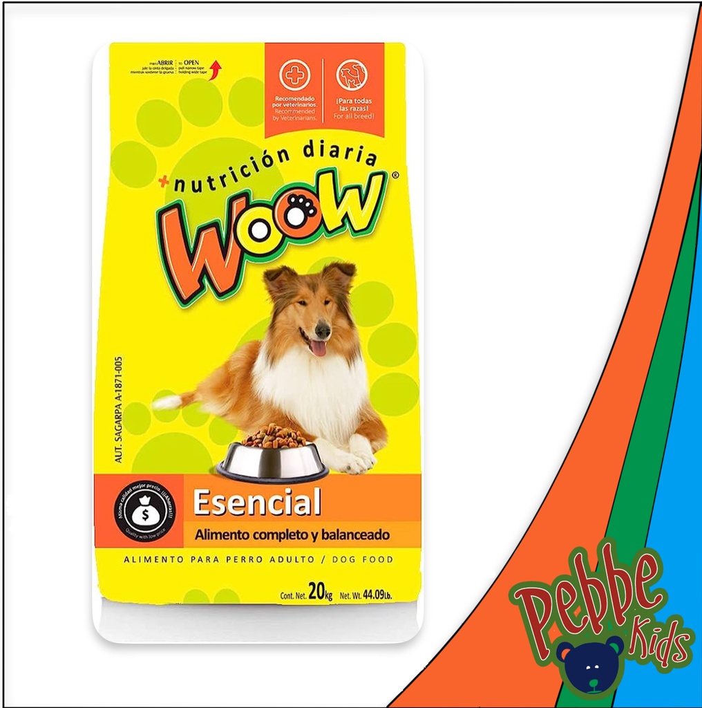 CROQUETA WOOW 20kg. Distribuidora Pebe