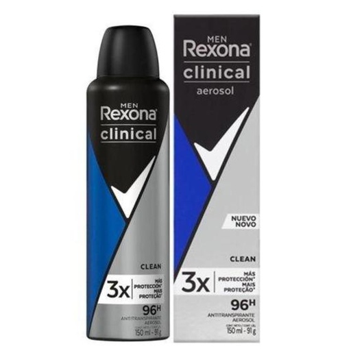 [1214] DES. REXONA CLINICAL AEROSOL 91gr. (CLEAN-HOMBRE)