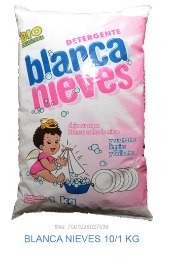 [1023] DETERG. BLANCA NIEVES 1kg. PIEZA