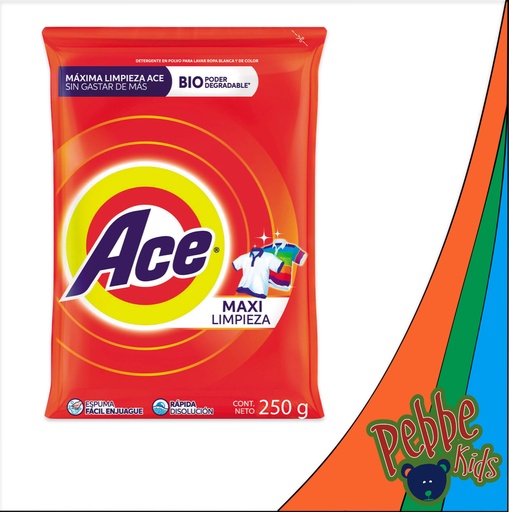 [2504] DETERG. ACE ROJO 250gr.