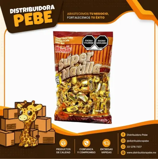 [158] DULCES SUPER NATILLA MONTES C/100 PZAS.