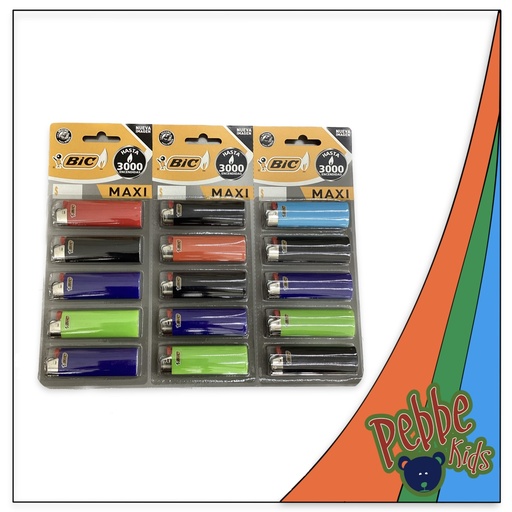 [62] ENCENDEDOR BIC MAXI GRANDE C/15