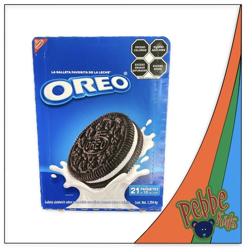[1004] GALLETA OREO EXH 21 PAQ. C/10 GALLETAS 114gr.