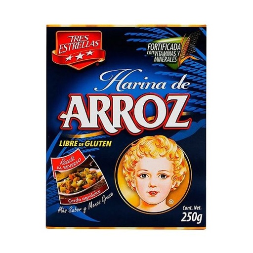[226] HARINA DE ARROZ 3 ESTRELLAS 250gr.