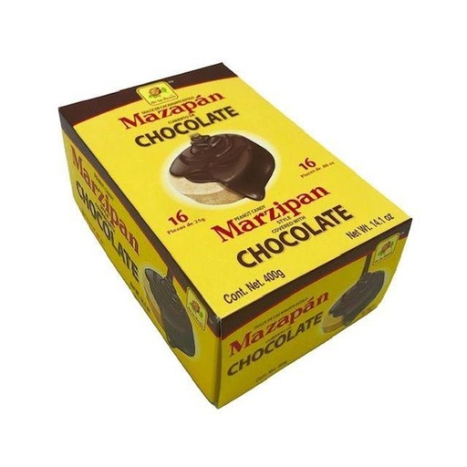 [20] MAZAPAN CON CHOCOLATE DE LA ROSA C/16