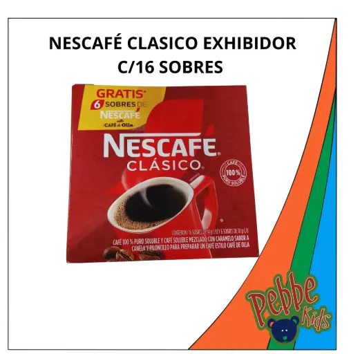 [2755] NESCAFÉ CLASICO EXHIBIDOR C/16 SOBRES