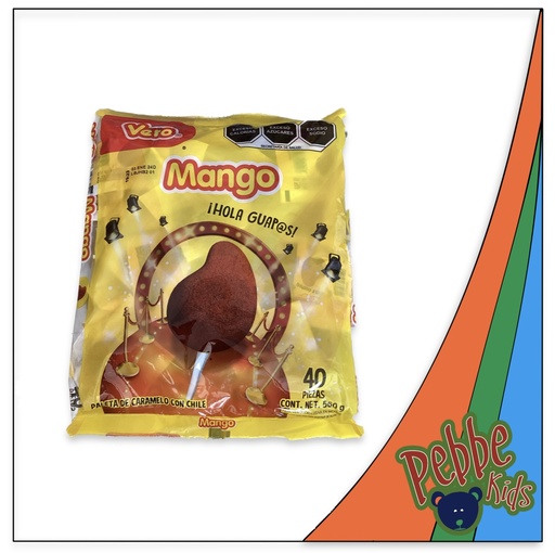 [520] PALETA DE MANGO CON CHILE C/40 PZS.