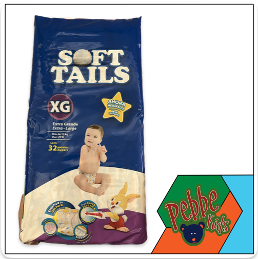 [142] PAÑAL SOFT TAILS EXTRA GRANDE C/32