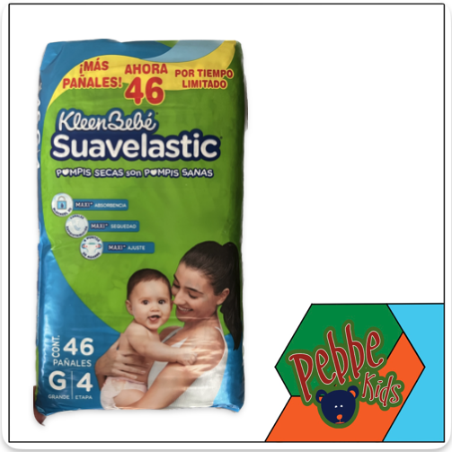 [458] PAÑAL SUAVELASTIC GRANDE C/40 +PROMO