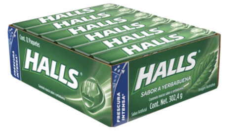 [910] PASTILLA HALLS YERBABUENA C/21