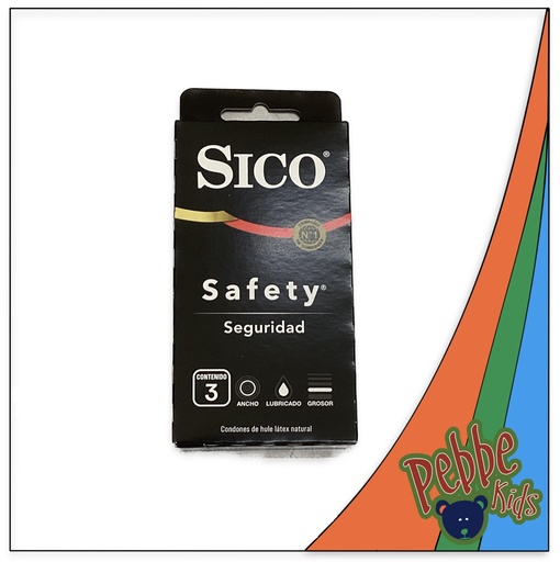 [1365] PRESERVATIVO SICO NEGRO C/3 